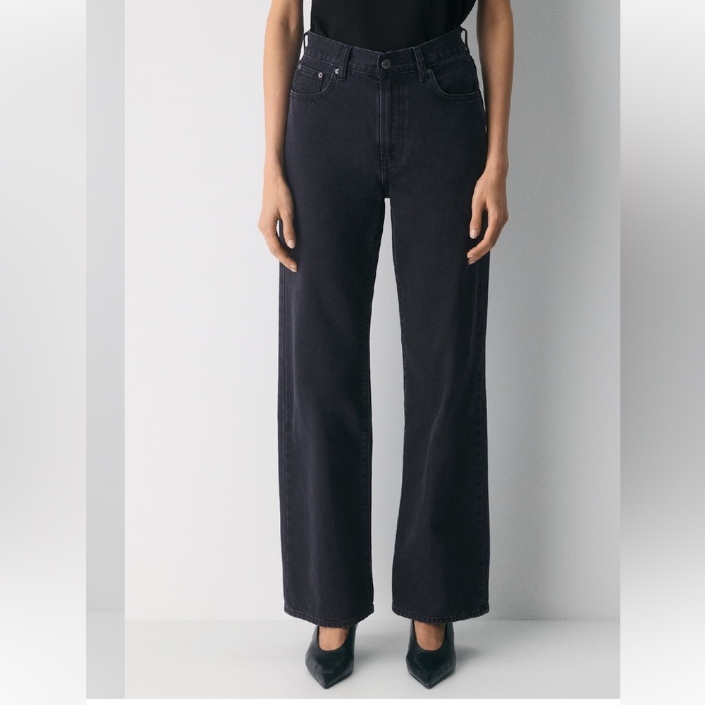 Aritzia Denim Forum Black Eyeliner Farrah Jeans 27